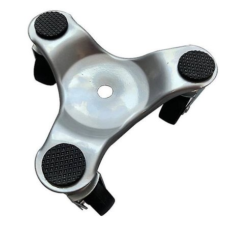 6 Tuuman Teräksinen Kolmiopyörä 300 Lb Kantavuus Vankka Pyörivä Kotiin (1 kpl, Hopea)