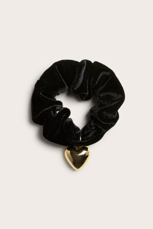 Kappahl | Gumka owijka z sercem | Czarne