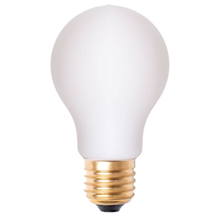 Edgeform Classic E27 dimbar lyspære 4,8 W 6 cm, matt glass' - 'Frosted white