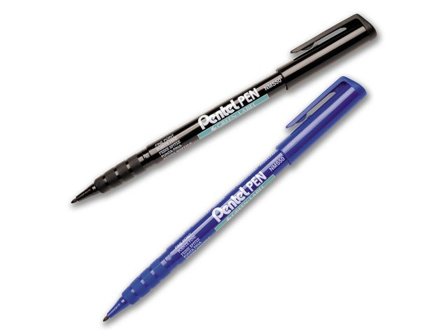 Pentel Märkpenna perm. fine svart - Lyreco - Kontorsmaterial - Pennor - Märkpennor - Rund spets