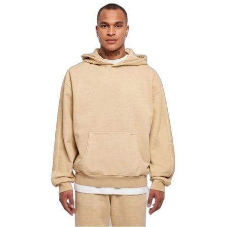 Urban Classics Dyed Heavyweight Terry Hoodie - Beige - 5XL