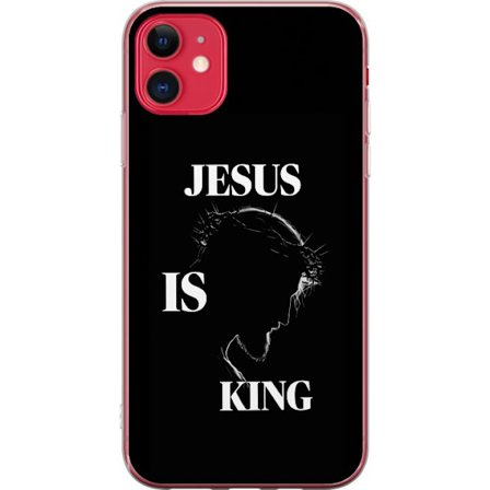 Kompatibel Mobilcover til Apple iPhone 11 Farverige kawaii-figurer stakket lodret på en lilla baggrund med bløde former og en legende sød følelse