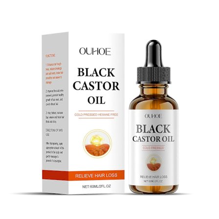 Ouhoe Svart Castor Hårvård Eterisk Olja Ger Näring Åt Hårbotten, Gör Håret Mjukt Och Gör Det Återfuktat Och Lätt. Det Är En Hårvårdsessensolja