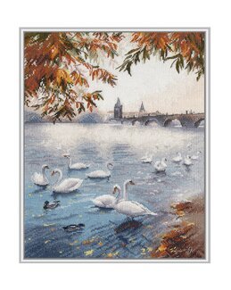 Stickpackung Bild Herbst Strand - Oven