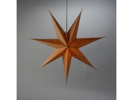 KONSTSMIDE Pappersstjärna 60 cm natur - Lyreco - Kontorsmöbler och inredning - Lampor och belysning - Dekorationsbelysning