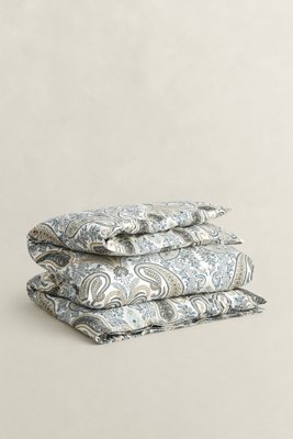 GANT - Key West paisley dobbeldynetrekk 200x220cm dark putty