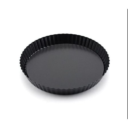 Tårtform, Upp och nervänd tårta form, Kakform, Kakform, Upp och nervänd tårta, Rostfritt stål, Svart, 22 cm x 2,8 cm