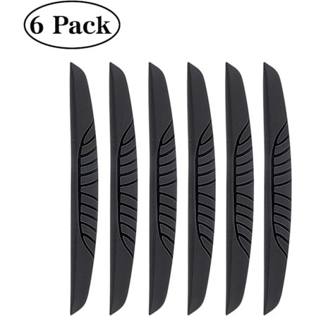 6-pack Premiumkvalitet Dörrtröskelskydd - Gummi Svart