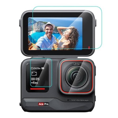 3 i 1 Film av härdat glas PULUZ för Insta360 Ace Pro (PU951T)