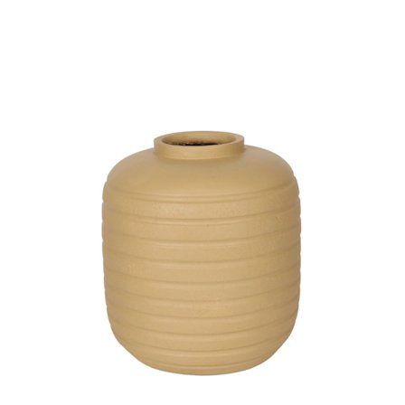 Beige MgO-maljakko, 30x30x32,5 cm – keskikokoinen