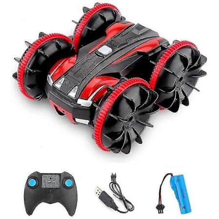 Remote Control Car, 360 Rotation 4wd Waterproof Stunt Rc Car, 2.4ghz Amphibious Remote Control