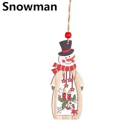 Hule julemand træ snefnug træ hængende SNEMAND
