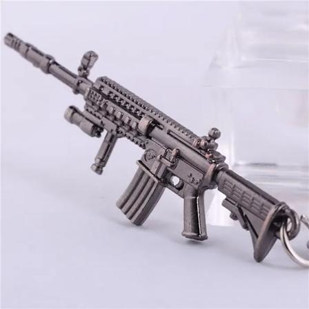 Novelty Counter Strike Pistol Ak47 Nyckelkedja Män Trinket Awp Rifle Sniper Cs Go Saber Mäns Väska Bil Nyckel Kedjan Smycken Souvenirer 18