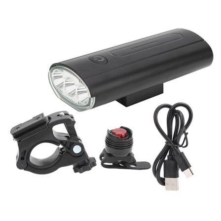 Sykkellys Vanntett LED Sykkel Frontlykt Oppladbar Nattkjøring Utendørs Lommelykt