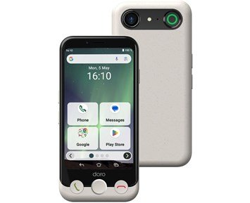 Doro Aurora A11, Bone - Smarttelefon med trygghetsknapp og enkelt grensesnitt