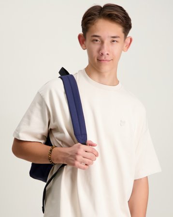 Lyle & Scott Heavy Weight Relaxed T-shirt Beige T-shirts Jongens - Kids Brand Store