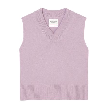 Marc O'Polo V-neck sleeveless jumper Lilla, Dame Striktrøjer