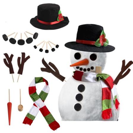 1 Set Snögubbe Dekorationsförbandssats 13pcs