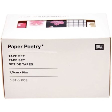 5 maskeringstejper - Sakura manga mönster - japansk vår