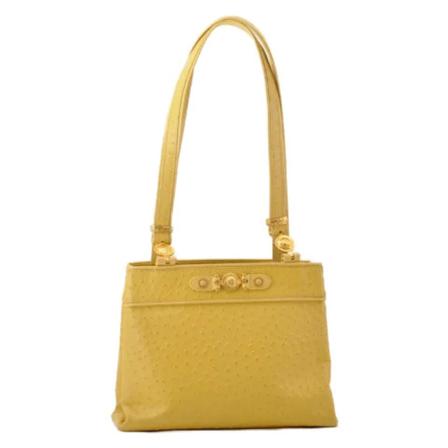 Versace Pre-owned Pre-owned Læder totes Gul, Dame Vintage Tasker, Størrelse: ONE Size