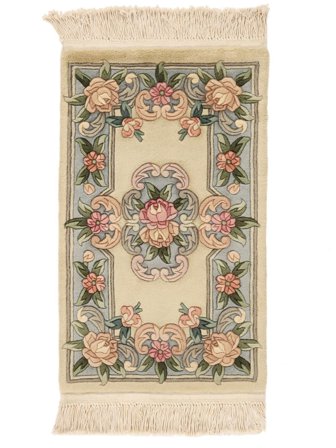 China 90 Line Rug 52X86 Brown/Orange Wool, China