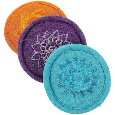 3 st Tibetansk Sjungande Skål Kudde Buddhistisk Ljud Sjungande Skål Pad Meditationsmaterial (FMY)