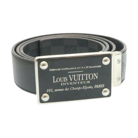 Louis Vuitton Vintage, Pre-owned Ceinture Amban Tour Zwart, Heren, Maat:ONE Size,Canvas