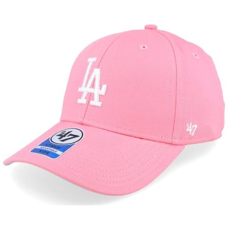 47 Brand - MLB Rosa adjustable Caps - Kids Los Angeles Dodgers Raised Basic Mvp Rose/White Adjustable @ Hatstore