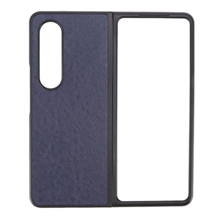 Fällbar skärmtelefonfodral i PU-läder, modernt och bekvämt skyddande mobiltelefonfodral för Samsung Galaxy Z FOLD 4, blå