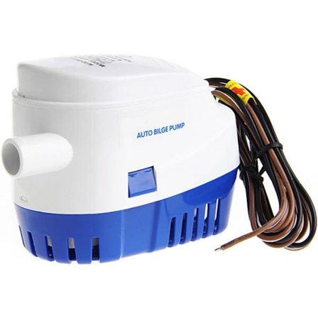 Automatisk dränkbar länspump för båt, husvagn, camping, liten pool och fontän 12 V 4165 l/h