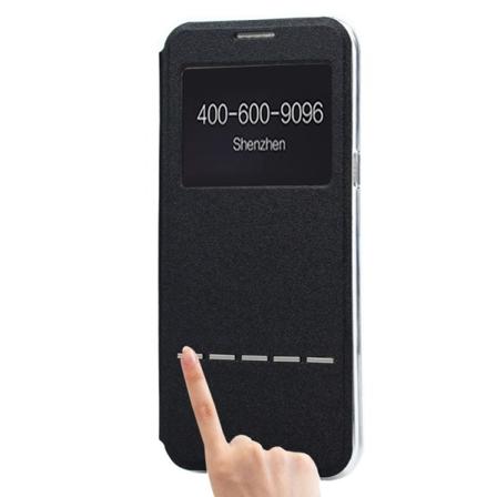 Fodral med Call-ID & Svara funktion- Samsung Galaxy S8 Svart