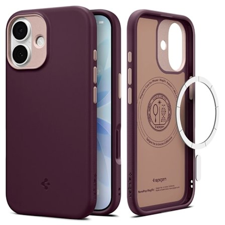 Spigen Mobilskal till iPhone 17 Magsafe Nano Pop - Burgundy Bean