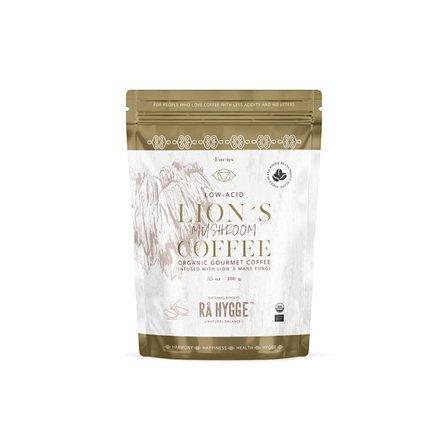 Rå Hygge Lågsyrlig Lion's Mane specialkaffe hela bönor EKO 227g