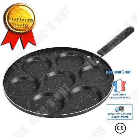 Stekpanna - TD - 7 hål - Non-stick - Aluminium - 24 cm