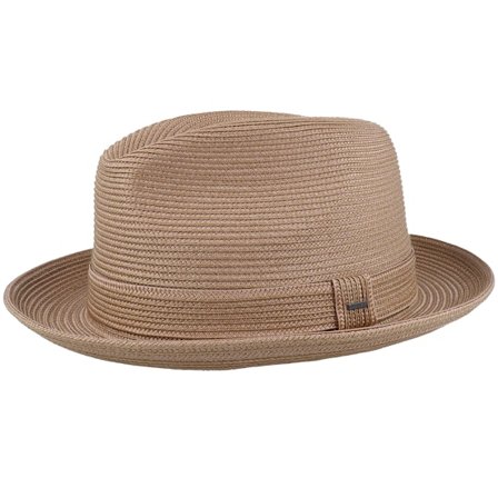 Bailey - Beige fedora Chapeau - Tate Latte Fedora Straw Hat @ Hatstore