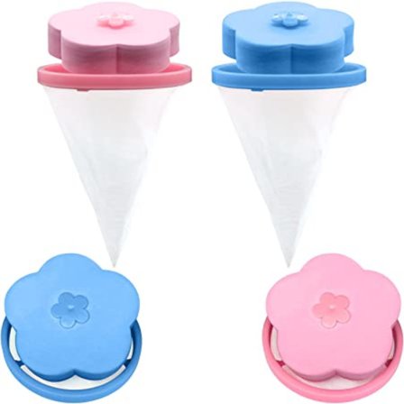 4 stk. Lint Catcher for vaskeri, kjæledyrhår fjerner for vaskeri, W