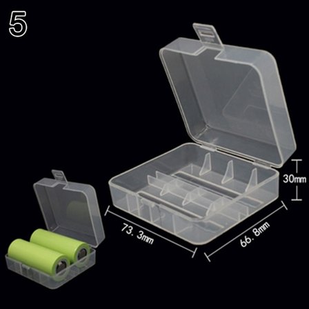 2 Batterikasse Opbevaring af batteriholder 5 5