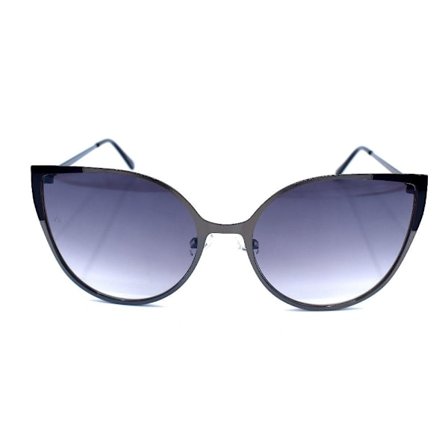 Cat Eye solbriller metall - Sølvfarget