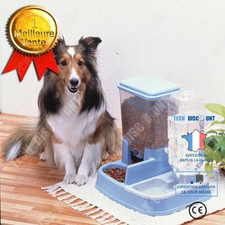 Automatisk foderdistributör - TD - 2 i 1 - PP-harts - 1,51 kg - Blå