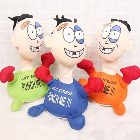 Morsom Punch Me Screaming Doll, Anti-Stress Punch me Doll, Boksing