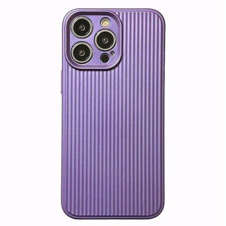 För Iphone 14 Pro Max Stripes Textured Cell Phone Cover Galvanisering Mjukt Tpu- case