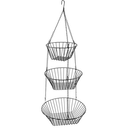 Mareld Ripustettava hedelmäkori, musta