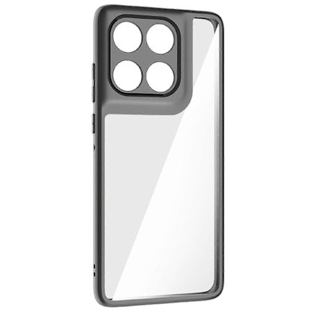 Stöttåligt skal för Motorola Edge 60 5G/60 Fusion 5G, PC+TPU, genomskinligt baksidesskydd