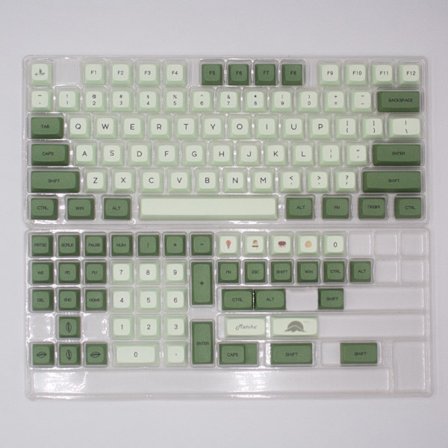 Matcha Grønne Japansk Stil Keycaps 123 Taster XDA Profil Sublimering PBT Keycaps Personliggørelse DIY