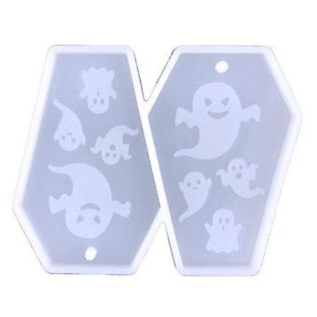 Halloween Sarg Bat Claw Gresskar for Hode Øredobber Form Heks for Katt Edderkopp Silikon Ornament Form Hjemmedekorasjon Mol 2