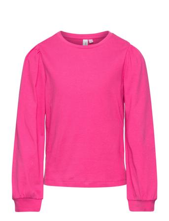 Vmkerry Ls O-Neck Top Jrs Girl Sweat-shirt Genser Rosa Vero Moda Girl*Betinget Tilbud