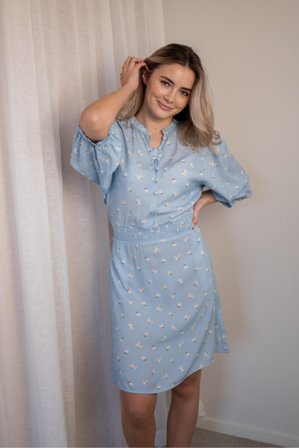 Caroline Dress Short Cashmere Blue S