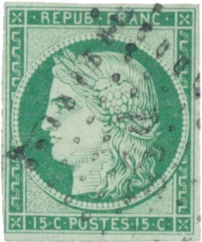 Frankrig 1850 - YT 2b - Stemplet