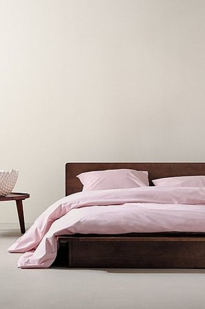 Jotex - Percale Pussilakanasetti Parivuode Orgaaninen Puuteriroosa Puuteriroosa - ZACK - Osta Parisängyt Jotex