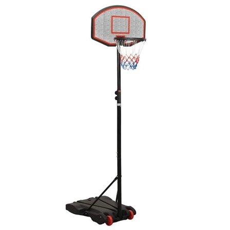 vidaXL Basketkorg med stativ svart 216-250 cm polyeten